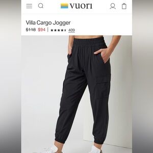 vuori cargo jogger